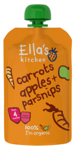 Ella's Kitchen Stage 1 Organic Carrots, Apples & Parsnip 120g
